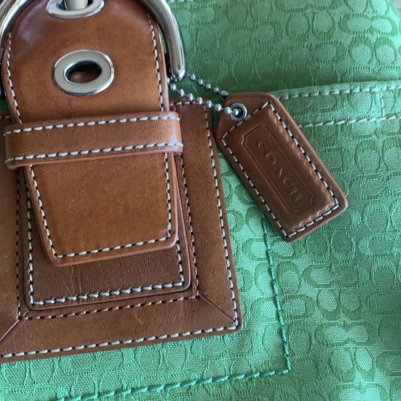Green Coach Handbag - Picture 3 of 14